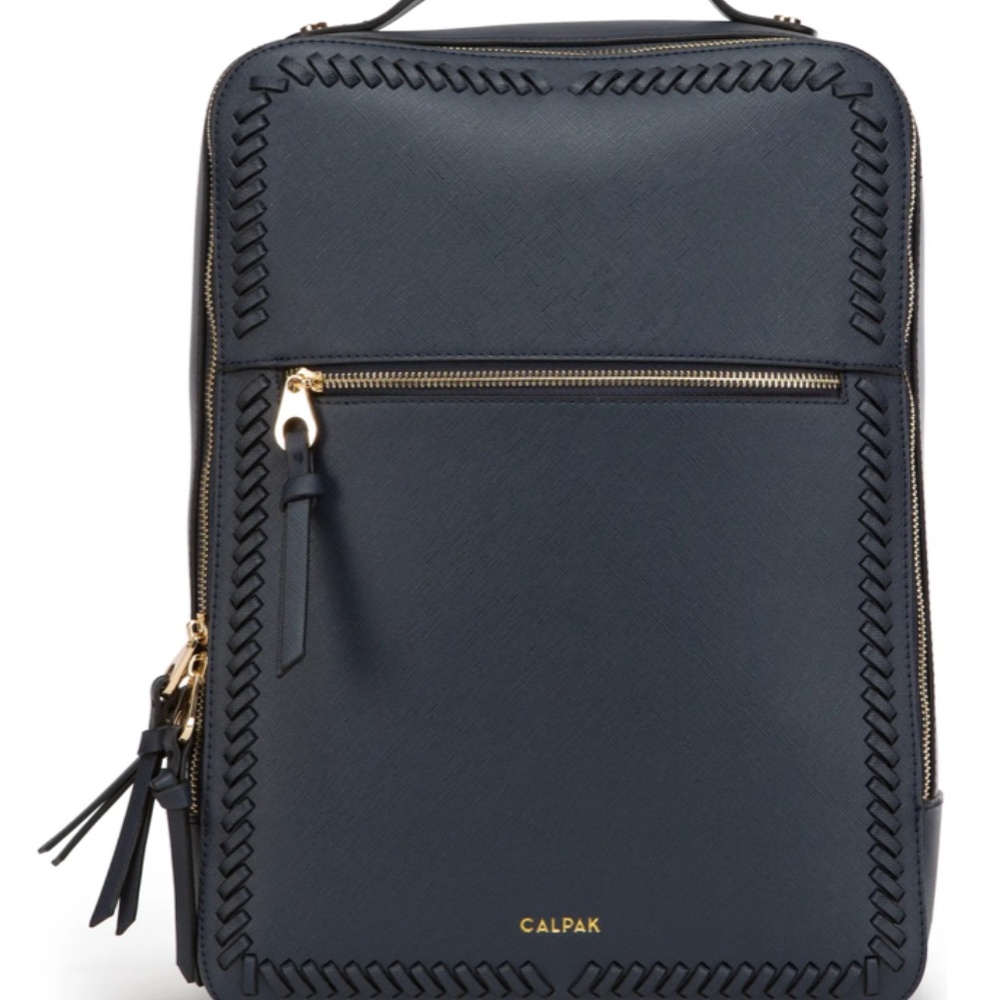 Kaya Faux Leather Laptop Backpack